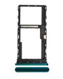 Replacement Sim Card Tray Compatible with Motorola Moto G9 Play (XT2083 / 2020) (Forest Green)
