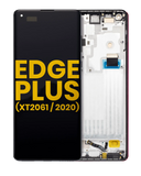 Replacement OLED Assembly With Frame Compatible with Motorola Moto Edge Plus (XT2061 / 2020) (Refurbished) (Black)