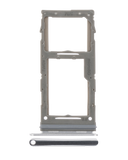 Replacement Single Sim Card Tray Compatible with Samsung Galaxy A71 5G (A716 / 2020) (Prism Cube Silver)