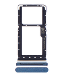 Replacement Single Sim Card Tray Compatible with Motorola Moto E (XT2052 / 2020) (Midnight Blue)
