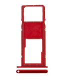 Replacement Single Sim Card Tray Compatible with Samsung Galaxy A01 (A015 / 2020) (Red)