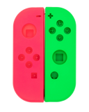 Replacement Housing Shell Compatible with Nintendo (Game Console Parts) Nintendo Switch Joy Con Controller (Green / Pink)