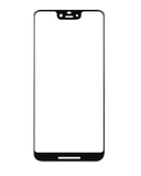 Replacement Front Cover Glass Compatible with Google Pixel 3 XL (Black)