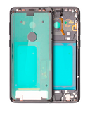 Replacement Mid-Frame Housing Compatible with Samsung Galaxy S9 Plus (With SmallParts) (Midnight Black Frame)