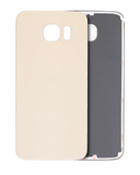 Replacement Back Cover Glass Compatible with Samsung Galaxy S6 (No Logo) (Aftermarket Plus) (Gold)