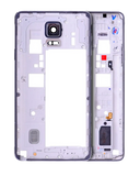 Replacement Mid-Frame Housing Compatible with Samsung Galaxy Note 4 (With Small Parts) (Black)