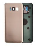 Replacement Back Cover Glass With Camera Lens Compatible with Samsung Galaxy S8 (No Logo) (Aftermarket Plus) (Maple Gold)