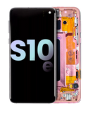 Replacement OLED Assembly With Frame Compatible with Samsung Galaxy S10E (Service Pack) (Flamingo Pink)