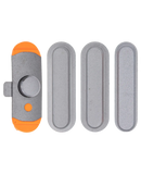 Replacement Hard Buttons Set (Power / Volume / Mute) Compatible with Apple iPad Air 1 (Black)
