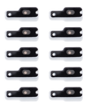 Replacement Flash Light / Power Flex Bracket With Microphone Mesh Compatible with Apple iPhone 12 Pro Max (10 Pack)
