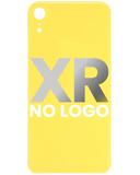 Replacement Back Cover Glass Compatible with Apple iPhone XR (No Logo) (Yellow)