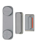 Replacement Hard Buttons Set (Power / Volume / Vibrator) Compatible with Apple iPhone 5S / SE (2016) (Space Gray)