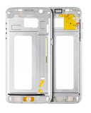 Replacement Mid-Frame Housing Compatible with Samsung Galaxy S7 Edge (With Small Parts) (White)