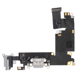 Replacement Charging Port Flex Cable Compatible with Apple iPhone 6 Plus (Premium) (Silver)