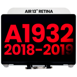 Replacement Complete LCD Display Assembly Compatible with Apple MacBook Air 13" A1932 (2018-2019) (Aftermarket Plus) (Silver)