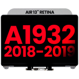 Replacement Complete LCD Display Assembly Compatible with Apple MacBook Air 13" A1932 (2018-2019) (Aftermarket Plus) (Space Gray)
