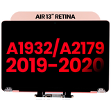 Replacement Complete LCD Display Assembly Compatible with Apple MacBook Air 13" A1932 (2019) / A2179 (2020) (Aftermarket Plus) (Rose Gold)