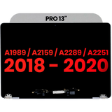 Replacement Complete LCD Display Assembly Compatible with Apple MacBook Pro 13" A1989 (2018-2019) / A2159 (2019) / A2289 / A2251 (2020) (Aftermarket Plus) (Space Gray)