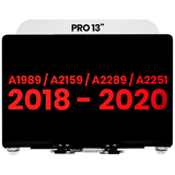 Replacement Complete LCD Display Assembly Compatible with Apple MacBook Pro 13" A1989 (2018-2019) / A2159 (2019) / A2289 / A2251 (2020) (Aftermarket Plus) (Silver)