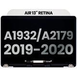 Replacement Complete LCD Display Assembly Compatible with Apple MacBook Air 13" A1932 (2019) / A2179 (2020) (Used OEM Pull: Grade B) (Silver)