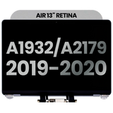 Replacement Complete LCD Display Assembly Compatible with Apple MacBook Air 13" A1932 (2019) / A2179 (2020) (Used OEM Pull: Grade B) (Space Gray)