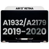 Replacement Complete LCD Display Assembly Compatible with Apple MacBook Air 13" A1932 (2019) / A2179 (2020) (Used OEM Pull: Grade A) (Silver)