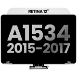 Replacement Complete LCD Display Assembly Compatible with Apple MacBook 12" A1534 (2015-2017) (Used OEM Pull: Grade B) (Silver)