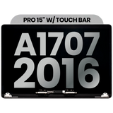 Replacement Complete LCD Display Assembly Compatible with Apple MacBook Pro 15" A1707 (2016) (Used OEM Pull: Grade B) (Space Gray)