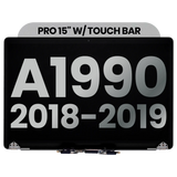 Replacement Complete LCD Display Assembly Compatible with Apple MacBook Pro 15" A1990 (2018-2019) (Used OEM Pull: Grade B) (Space Gray)