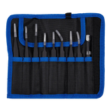 Tweezer Set With Carrying Pouch (9 Piece Set) Compatible with Others