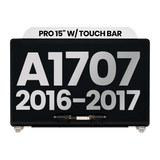 Replacement Complete LCD Display Assembly Compatible with Apple MacBook Pro 15" A1707 (2016-2017) (Used OEM Pull: Grade A) (Silver)