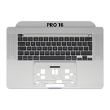 Replacement Top Case With Keyboard Compatible with Apple MacBook Pro 16" (A2141 / Mid 2019) (UK English) (Space Gray)