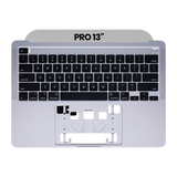 Replacement Top Case With Keyboard MacBook Pro 13" A2289 (2020) (US Keyboard) (Used OEM Pull: Grade New) (Space Gray) Compatible with Apple