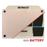 Replacement Bottom Case With Battery (A1705) Compatible with Apple MacBook 12" A1534 (2016-2017) (Gold)