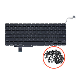 Replacement Keyboard + Backlight + Screw (US) Compatible with Apple MacBook Pro 17" A1297 (2009-2011)