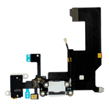 Replacement Charging Port Flex Cable Compatible with Apple iPhone 5 (Silver)