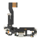 Replacement Charging Port Flex Cable Compatible with Apple iPhone 12 / 12 Pro (Used OEM Pull) (Silver)