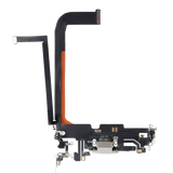 Replacement Charging Port Flex Cable Compatible with Apple iPhone 13 Pro Max (Aftermarket Plus) (Silver)