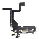Replacement Charging Port Flex Cable Compatible with Apple iPhone 13 Pro (Aftermarket Plus) (Silver)