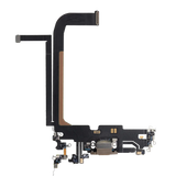 Replacement Charging Port Flex Cable Compatible with Apple iPhone 13 Pro Max (Used OEM Pull) (Gold)