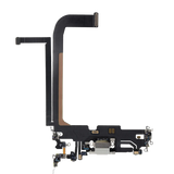 Replacement Charging Port Flex Cable Compatible with Apple iPhone 13 Pro Max (Used OEM Pull) (Silver)