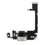 Replacement Charging Port Flex Cable With Board Compatible with Apple iPhone 11 Pro (Used OEM Pull) (Silver)