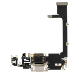 Replacement Charging Port Flex Cable With Board Compatible with Apple iPhone 11 Pro (Aftermarket Plus) (Silver)