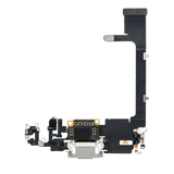 Replacement Charging Port Flex Cable With Board Compatible with Apple iPhone 11 Pro (Premium) (Silver)
