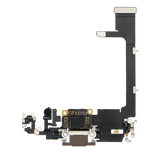 Replacement Charging Port Flex Cable With Board Compatible with Apple iPhone 11 Pro (Premium) (Gold)