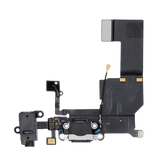 Replacement Charging Port Flex Cable Compatible with Apple iPhone 5C (Black)