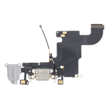 Replacement Charging Port Flex Cable Compatible with Apple iPhone 6S (Premium) (Silver)