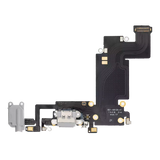 Replacement Charging Port Flex Cable Compatible with Apple iPhone 6S Plus (Premium) (Silver)