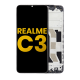 Replacement LCD Assembly With Frame Compatible with Realme C3 (Refurbished) (All Colors)