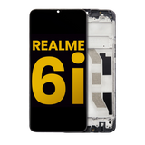 Replacement LCD Assembly With Frame Compatible with Realme 6i (Refurbished) (All Colors)